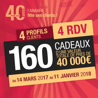 POUR SES 40 ANS, L'ANAFAGC FÊTE SES CLIENTS !